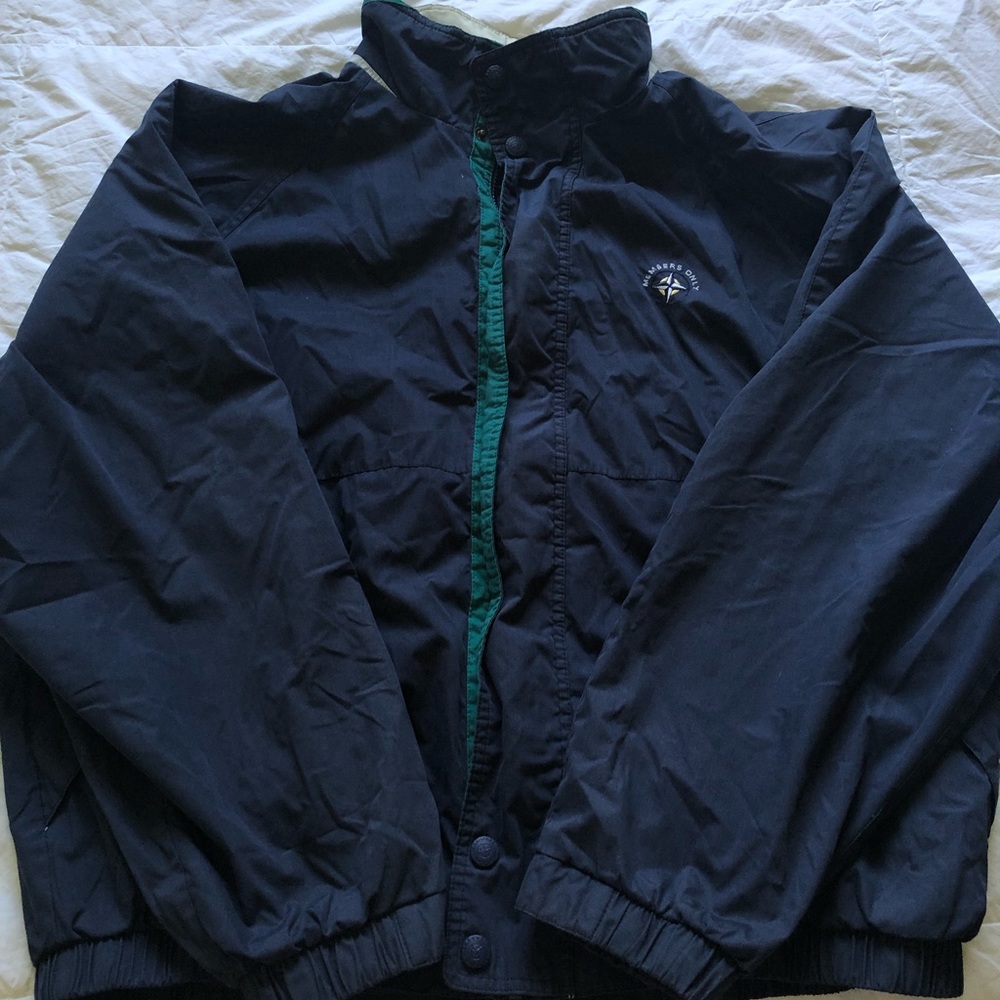 “members only” men’s xl puffer/windbreaker jacket